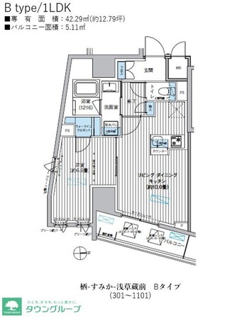 栖-すみか-浅草蔵前の物件間取画像